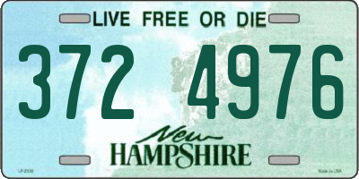 NH license plate 3724976