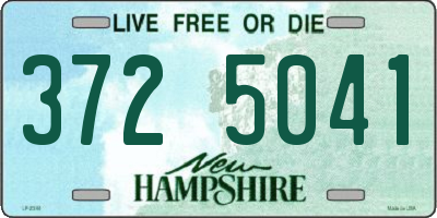 NH license plate 3725041