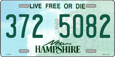 NH license plate 3725082