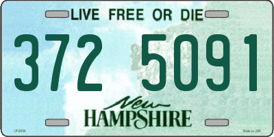 NH license plate 3725091