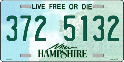 NH license plate 3725132