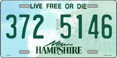 NH license plate 3725146