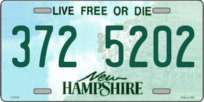 NH license plate 3725202