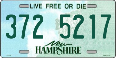 NH license plate 3725217