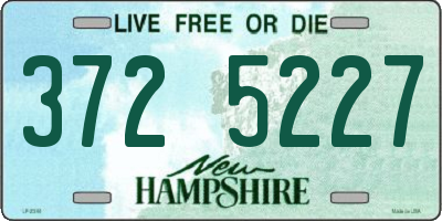 NH license plate 3725227