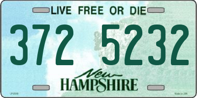 NH license plate 3725232