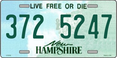 NH license plate 3725247