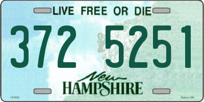 NH license plate 3725251