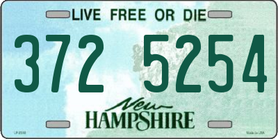 NH license plate 3725254