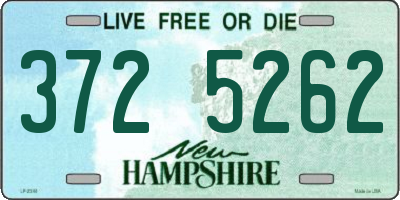 NH license plate 3725262