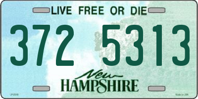 NH license plate 3725313