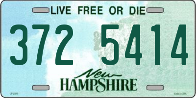 NH license plate 3725414