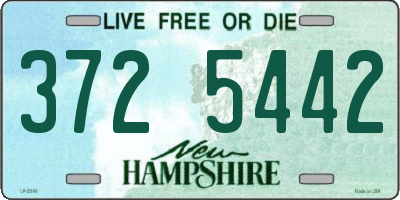 NH license plate 3725442