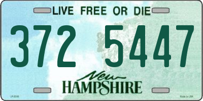 NH license plate 3725447