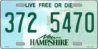 NH license plate 3725470