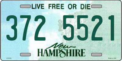 NH license plate 3725521