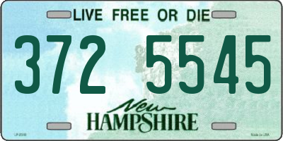 NH license plate 3725545