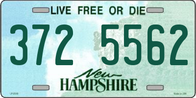 NH license plate 3725562