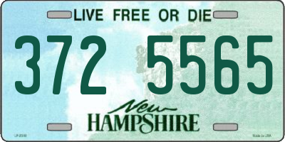 NH license plate 3725565