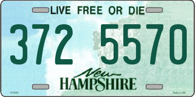 NH license plate 3725570