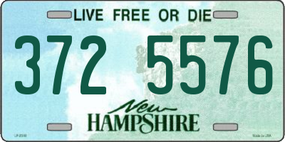 NH license plate 3725576