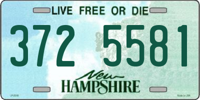 NH license plate 3725581