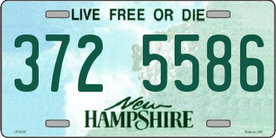 NH license plate 3725586
