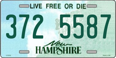 NH license plate 3725587