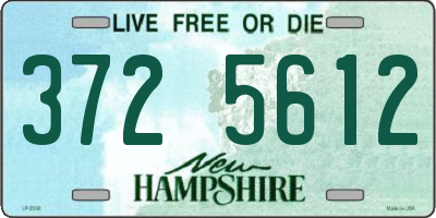 NH license plate 3725612