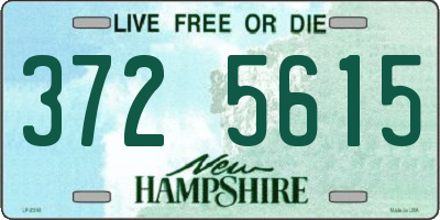 NH license plate 3725615
