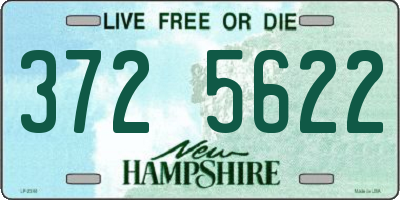 NH license plate 3725622