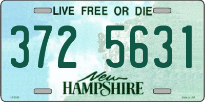 NH license plate 3725631