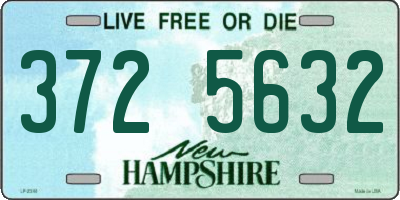NH license plate 3725632
