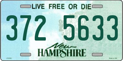 NH license plate 3725633