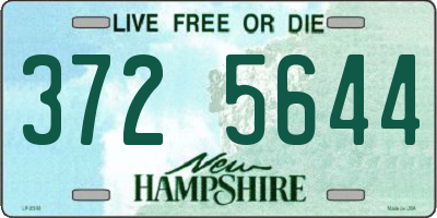 NH license plate 3725644