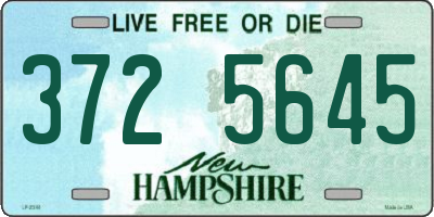 NH license plate 3725645