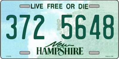 NH license plate 3725648