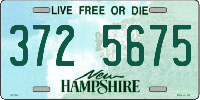 NH license plate 3725675