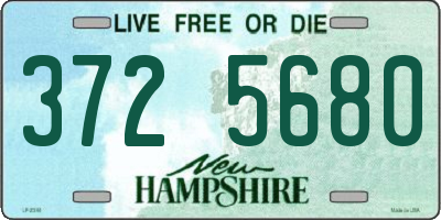 NH license plate 3725680