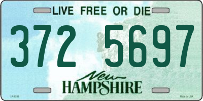 NH license plate 3725697