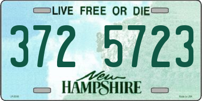 NH license plate 3725723