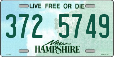 NH license plate 3725749