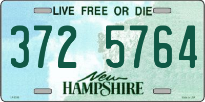NH license plate 3725764