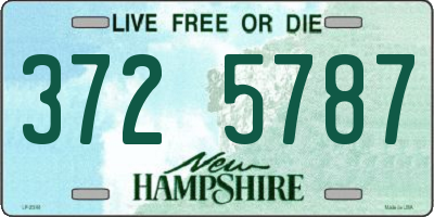 NH license plate 3725787