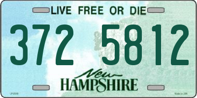 NH license plate 3725812