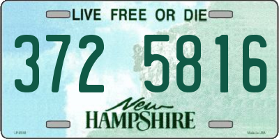 NH license plate 3725816