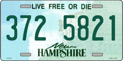 NH license plate 3725821