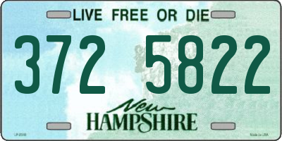 NH license plate 3725822