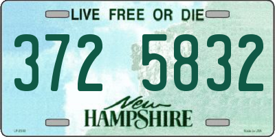 NH license plate 3725832