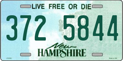 NH license plate 3725844
